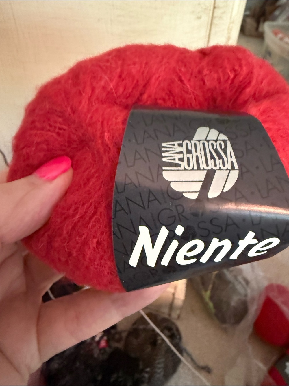 Yarn, Niente Soft  Yarn - Red